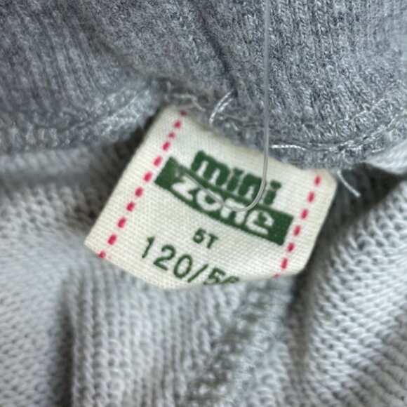 Minizone Kids Grey Jogger Pants Soft Elastic Waistband Size 5T - New - Picture 4 of 6